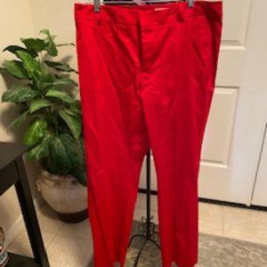 Red trousers